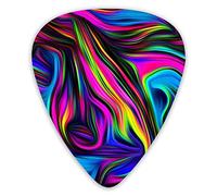 Guitar Picks Arte Abstracto Neon Lights Premium Guitar Picks 12 Pieces Ukulele Picks Including 0.46 mm 0.71 mm 0.96 mm