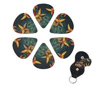 Guitar Picks Artistic Origami Print Guitar Picks 6 Pack with Organizer Storage Box for Custom Guitars for Men Women Guitar Accessory Ukulele for