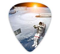 Guitar Picks Astronauts Space Shuttle And Station Premium Guitar Picks 12 Pieces Ukulele Picks Including 0.46 mm 0.71 mm 0.96 mm