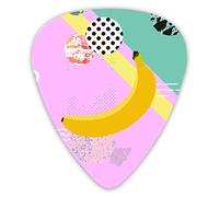 Guitar Picks Banana and Ball 12 Pieces Ukulele Picks Including 0.46 mm 0.71 mm 0.96 mm