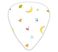 Guitar Picks Banana Triangle Lemon Cherry 12 Pieces Ukulele Picks Including 0.46 mm 0.71 mm 0.96 mm