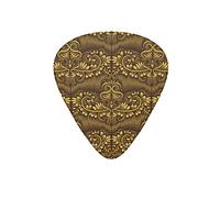 Guitar Picks Baroque Texture Floral Gold Guitar Pick for Electric Bass Guitar Acoustic Guitar Lovers Gift 12 Pack with Box