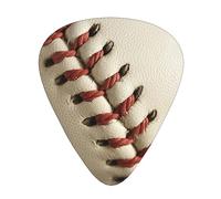 Guitar Picks Baseball Lace Close Up Print Ukulele Bass Electric Acoustic Guitars Thin Medium Heavy 12 Pack(0.46/0.71/0.96 Mm)