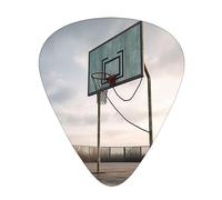 Guitar Picks Basketball Court Backboard Print 12 Pack Guitar Picks For Electric Acoustic Bass Guitar Ukelele