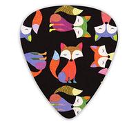 Guitar Picks Beautiful Black Fox Guitar Picks 12 Pieces Ukulele Picks Including 0.46 mm 0.71 mm 0.96 mm