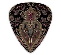 Guitar Picks Beautiful Traditional Paisley Premium Picks Sampler Unique Guitar Gift (12 Count)