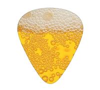 Guitar Picks Beer Foam Printed 12 Pack Thin Medium Heavy Guitar Plectrums Guitar Accessories For Bass, Guitars With Organizer Storage Box