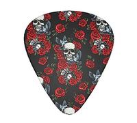 Guitar Picks birds clock cards red rose skull Picks Medium 12 Pack with Box Special Guitar Plectrums Gift Set for Guitarist