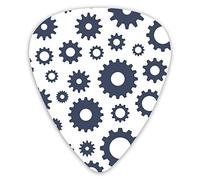 Guitar Picks Black and White Gear 12 Pieces Ukulele Picks Including 0.46 mm 0.71 mm 0.96 mm