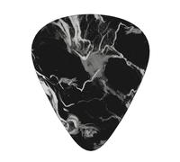 Guitar Picks Black And White Marble Print 12 Pack Guitar Picks For Electric Acoustic Bass Guitar Ukelele