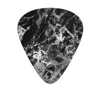 Guitar Picks,Black Silver Graphite Gray Marble For Acoustic Guitar, Electric Guitar, Bass,Ukulele Three Size(12 Pack)