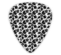 Guitar Picks Black Vintage Roses 12 Pieces Ukulele Picks Including 0.46 mm 0.71 mm 0.96 mm