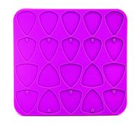 Guitar Picks Box Resin Mold Silicone Plectrums Guitar Bass Picks Keychain Pendant Jewelry Craft Tools Silicone Quartz Crystal Molds for Resin