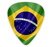 Guitar Picks Brazilian Flag Premium Picks Sampler 12 Packs - Variety Guitar Picks Plectrums