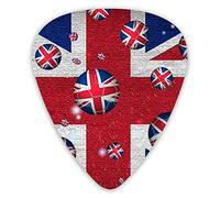 Guitar Picks British Flag Premium Bass Picks For Electric Guitar And Bass Guitars With Three Sizes (12 Pack)