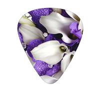 Guitar Picks Bunch Of Flowers Printed 12 Pack Thin Medium Heavy Guitar Plectrums Guitar Accessories For Bass, Guitars With Storage Box