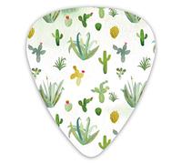 Guitar Picks Cactus in Various Shapes 12 Pieces Ukulele Picks Including 0.46 mm 0.71 mm 0.96 mm