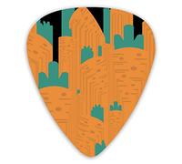 Guitar Picks Carrot Clipart Rabbit Food 12 Pieces Ukulele Picks Including 0.46 mm 0.71 mm 0.96 mm