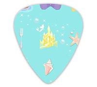 Guitar Picks Castle Starfish Ship 12 Pieces Ukulele Picks Including 0.46 mm 0.71 mm 0.96 mm
