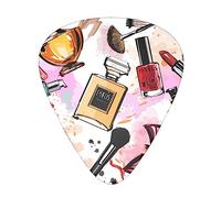 Guitar Picks Celluloid 12 Pack Guitar Picks for Acoustic, Electric or Bass Guitars 0.46 mm/0.71 mm/ 0.96 mm Modern lady Girly Cosmetic Perfume Lipstick (Thin/Medium/Heavy)