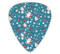 Guitar Picks Christmas Father Texture 12 Pieces Ukulele Picks Including 0.46 mm 0.71 mm 0.96 mm