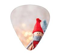 Guitar Picks Christmas Gnome Printed Ukulele Bass Electric Acoustic Guitars Thin Medium Heavy 12 Pack(0.46/0.71/0.96 Mm)
