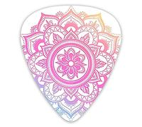 Guitar Picks Circular Gradient Mandala Guitar Picks 12 Packs - Variety Guitar Picks Plectrums
