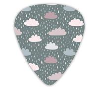 Guitar Picks Clouds pelted rain Upon US 12 Pieces Ukulele Picks Including 0.46 mm 0.71 mm 0.96 mm