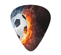 Guitar Picks,Cold Water Fire Football For Acoustic Guitar, Electric Guitar, Bass,Ukulele Three Size(12 Pack)