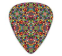 Guitar Picks Color Mosaic Premium Picks Sampler Unique Guitar Gift (12 Count)