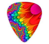 Guitar Picks Colorful Abstract Guitar Picks 12 Pieces Ukulele Picks Including 0.46 mm 0.71 mm 0.96 mm