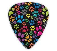 Guitar Picks Colorful Dog Paw Premium Picks Sampler Unique Guitar Gift (12 Count)