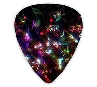 Guitar Picks Colorful Music Notes Premium Guitar Picks 12 Pieces Ukulele Picks Including 0.46 mm 0.71 mm 0.96 mm