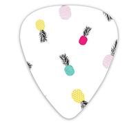 Guitar Picks Colorful Pineapple 12 Pieces Ukulele Picks Including 0.46 mm 0.71 mm 0.96 mm