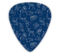 Guitar Picks Constellations Of The Night Sky Guitar Picks 12 Pieces Ukulele Picks Including 0.46 mm 0.71 mm 0.96 mm