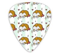 Guitar Picks Corgi 's assPattern 12 Pieces Ukulele Picks Including 0.46 mm 0.71 mm 0.96 mm