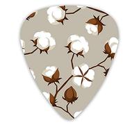 Guitar Picks Cotton Bolls Branches Nature Premium Picks Sampler 12 Packs - Variety Guitar Picks Plectrums