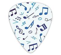 Guitar Picks Crazy Funny Music Notes Premium Picks Sampler 12 Packs - Variety Guitar Picks Plectrums