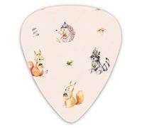 Guitar Picks Cute Baby French Bulldog Pattern 12 Pieces Ukulele Picks Including 0.46 mm 0.71 mm 0.96 mm