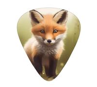Guitar Picks Cute Fox Print 12 Pack Guitar Picks For Electric Acoustic Bass Guitar Ukelele