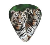 Guitar Picks Cute Leopard Print 12 Pack Thin Medium Heavy Guitar Plectrums Guitar Accessories For Bass, Guitars With Organizer Storage Box