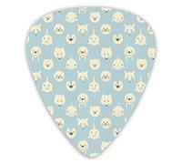 Guitar Picks Cute Narwal Polar Bear Fox Guitar Picks 12 Pieces Ukulele Picks Including 0.46 mm 0.71 mm 0.96 mm