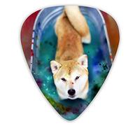 Guitar Picks Cute Shiba Inu Ukulele Picks 12 Pieces Including 0.46 mm 0.71 mm 0.96 mm