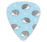 Guitar Picks Cute Watercolor Hedgehog Premium Picks Sampler Unique Guitar Gift (12 Count)