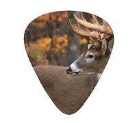 Guitar Picks Deer Hunting Season Printed 12 Pack Thin Medium Heavy Guitar Plectrums Guitar Accessories For Bass, Guitars With Storage Box