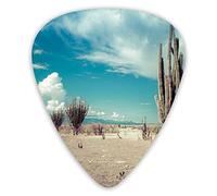 Guitar Picks Desert Cactus Ukulele Picks 12 Pieces Including 0.46 mm 0.71 mm 0.96 mm