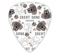 Guitar Picks Dog Breed Collection Premium Picks Sampler Unique Guitar Gift (12 Count)