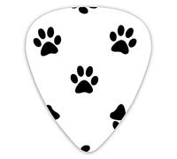 Guitar Picks Dog Paw Black Guitar Picks 12 Packs - Variety Guitar Picks Plectrums
