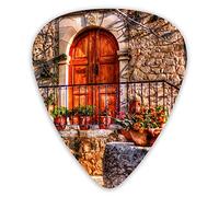 Guitar Picks Doorway Scenery 12 Pieces Ukulele Picks Including 0.46 mm 0.71 mm 0.96 mm