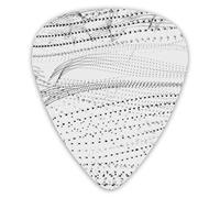 Guitar Picks dots Light Party White Pattern 12 Pieces Ukulele Picks Including 0.46 mm 0.71 mm 0.96 mm